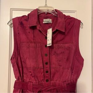 NWT Urban Outfitters Magenta Pink Tie Dye Boilersuit Size XL